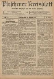 Pleschener Kreisblatt: Amtlicher Anzeiger f&uuml;r den Kreis Pleschen 1906.10.20 Jg.54 Nr84