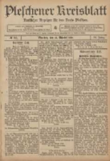 Pleschener Kreisblatt: Amtlicher Anzeiger f&uuml;r den Kreis Pleschen 1906.10.24 Jg.54 Nr85