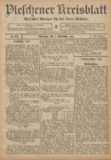Pleschener Kreisblatt: Amtlicher Anzeiger f&uuml;r den Kreis Pleschen 1906.11.03 Jg.54 Nr88