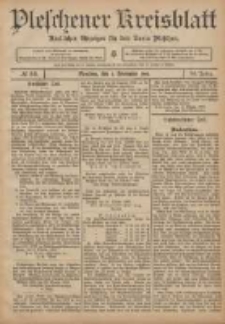 Pleschener Kreisblatt: Amtlicher Anzeiger für den Kreis Pleschen 1906.11.03 Jg.54 Nr88