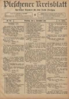 Pleschener Kreisblatt: Amtlicher Anzeiger f&uuml;r den Kreis Pleschen 1906.11.07 Jg.54 Nr89