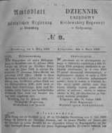 Amtsblatt der K&ouml;niglichen Preussischen Regierung zu Bromberg. 1859.03.04 No.9