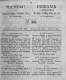 Amtsblatt der K&ouml;niglichen Preussischen Regierung zu Bromberg. 1859.04.01 No.13