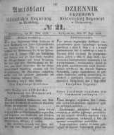 Amtsblatt der K&ouml;niglichen Preussischen Regierung zu Bromberg. 1859.05.27 No.21