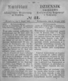 Amtsblatt der K&ouml;niglichen Preussischen Regierung zu Bromberg. 1859.08.05 No.31