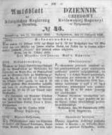 Amtsblatt der K&ouml;niglichen Preussischen Regierung zu Bromberg. 1859.11.11 No.45