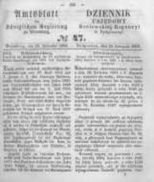 Amtsblatt der K&ouml;niglichen Preussischen Regierung zu Bromberg. 1859.11.25 No.47