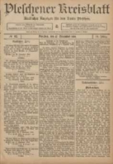 Pleschener Kreisblatt: Amtlicher Anzeiger für den Kreis Pleschen 1906.11.17 Jg.54 Nr92