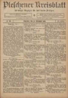 Pleschener Kreisblatt: Amtlicher Anzeiger f&uuml;r den Kreis Pleschen 1906.11.21 Jg.54 Nr93