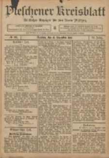 Pleschener Kreisblatt: Amtlicher Anzeiger f&uuml;r den Kreis Pleschen 1906.12.12 Jg.54 Nr99