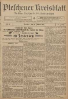 Pleschener Kreisblatt: Amtlicher Anzeiger für den Kreis Pleschen 1907.01.19 Jg.55 Nr6
