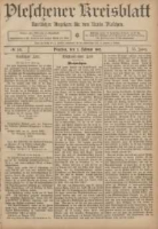 Pleschener Kreisblatt: Amtlicher Anzeiger für den Kreis Pleschen 1907.02.02 Jg.55 Nr10