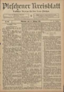 Pleschener Kreisblatt: Amtlicher Anzeiger f&uuml;r den Kreis Pleschen 1907.02.23 Jg.55 Nr16