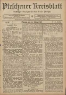 Pleschener Kreisblatt: Amtlicher Anzeiger für den Kreis Pleschen 1907.02.23 Jg.55 Nr16