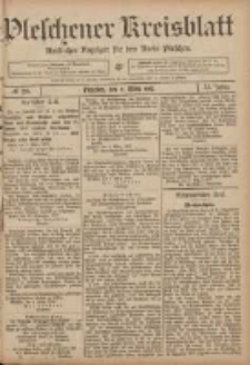 Pleschener Kreisblatt: Amtlicher Anzeiger f&uuml;r den Kreis Pleschen 1907.03.09 Jg.55 Nr20