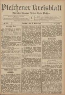 Pleschener Kreisblatt: Amtlicher Anzeiger für den Kreis Pleschen 1907.03.20 Jg.55 Nr23