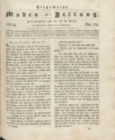Allgemeine Moden-Zeitung : eine Zeitschrift f&uuml;r die gebildete Welt, begleitet von dem Bilder-Magazin f&uuml;r die elegante Welt 1824 Nr79
