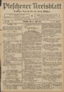 Pleschener Kreisblatt: Amtlicher Anzeiger für den Kreis Pleschen 1907.04.20 Jg.55 Nr32