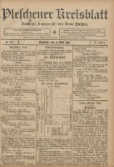 Pleschener Kreisblatt: Amtlicher Anzeiger für den Kreis Pleschen 1907.05.08 Jg.55 Nr37