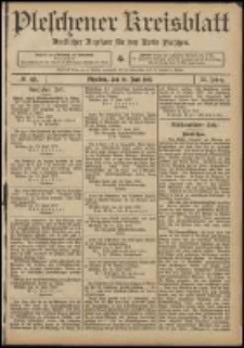 Pleschener Kreisblatt: Amtlicher Anzeiger f&uuml;r den Kreis Pleschen 1907.06.19 Jg.55 Nr49