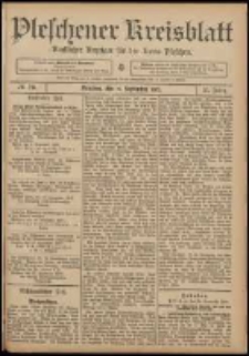 Pleschener Kreisblatt: Amtlicher Anzeiger für den Kreis Pleschen 1907.09.21 Jg.55 Nr76