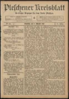 Pleschener Kreisblatt: Amtlicher Anzeiger f&uuml;r den Kreis Pleschen 1907.10.05 Jg.55 Nr80