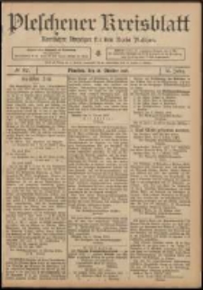 Pleschener Kreisblatt: Amtlicher Anzeiger f&uuml;r den Kreis Pleschen 1907.10.12 Jg.55 Nr82