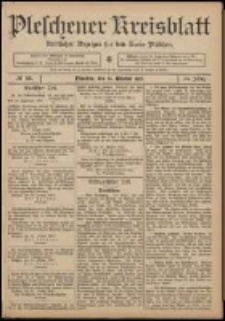 Pleschener Kreisblatt: Amtlicher Anzeiger f&uuml;r den Kreis Pleschen 1907.10.23 Jg.55 Nr85