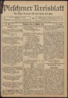 Pleschener Kreisblatt: Amtlicher Anzeiger f&uuml;r den Kreis Pleschen 1907.10.26 Jg.55 Nr86