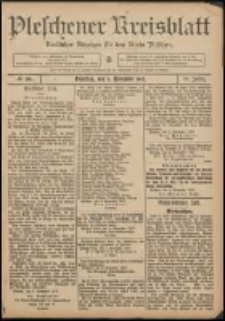 Pleschener Kreisblatt: Amtlicher Anzeiger für den Kreis Pleschen 1907.11.09 Jg.55 Nr90