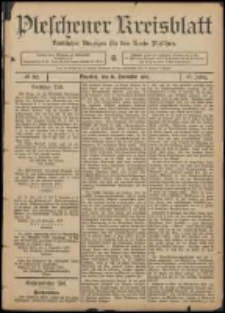Pleschener Kreisblatt: Amtlicher Anzeiger f&uuml;r den Kreis Pleschen 1907.11.16 Jg.55 Nr92
