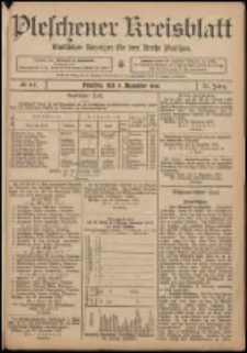 Pleschener Kreisblatt: Amtlicher Anzeiger f&uuml;r den Kreis Pleschen 1907.12.04 Jg.55 Nr97