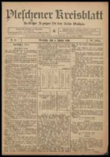 Pleschener Kreisblatt: Amtlicher Anzeiger f&uuml;r den Kreis Pleschen 1908.01.04 Jg.56 Nr2