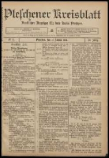 Pleschener Kreisblatt: Amtlicher Anzeiger für den Kreis Pleschen 1908.01.15 Jg.56 Nr5