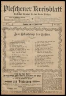 Pleschener Kreisblatt: Amtlicher Anzeiger für den Kreis Pleschen 1908.01.25 Jg.56 Nr8
