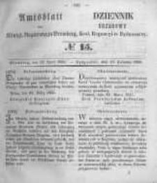Amtsblatt der Königlichen Preussischen Regierung zu Bromberg. 1855.04.13 No.15