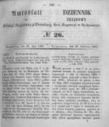 Amtsblatt der K&ouml;niglichen Preussischen Regierung zu Bromberg. 1855.06.29 No.26