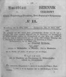 Amtsblatt der K&ouml;niglichen Preussischen Regierung zu Bromberg. 1856.03.14 No.11