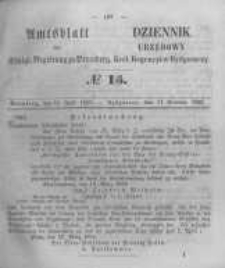Amtsblatt der K&ouml;niglichen Preussischen Regierung zu Bromberg. 1856.04.11 No.15
