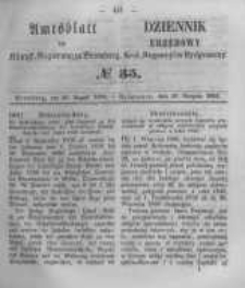 Amtsblatt der K&ouml;niglichen Preussischen Regierung zu Bromberg. 1856.08.29 No.35