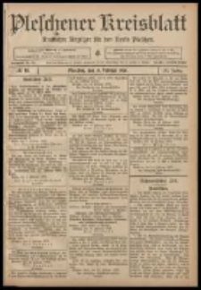 Pleschener Kreisblatt: Amtlicher Anzeiger für den Kreis Pleschen 1908.02.19 Jg.56 Nr15