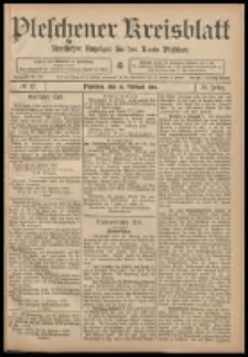 Pleschener Kreisblatt: Amtlicher Anzeiger f&uuml;r den Kreis Pleschen 1908.02.26 Jg.56 Nr17