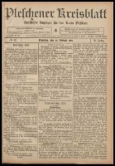 Pleschener Kreisblatt: Amtlicher Anzeiger für den Kreis Pleschen 1908.02.26 Jg.56 Nr17
