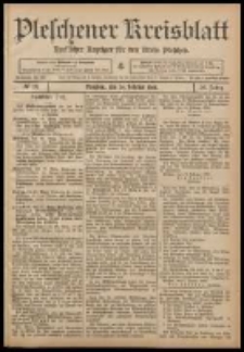 Pleschener Kreisblatt: Amtlicher Anzeiger f&uuml;r den Kreis Pleschen 1908.02.29 Jg.56 Nr18