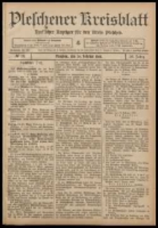 Pleschener Kreisblatt: Amtlicher Anzeiger für den Kreis Pleschen 1908.02.29 Jg.56 Nr18