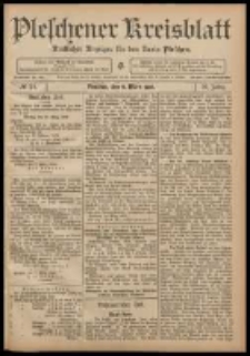 Pleschener Kreisblatt: Amtlicher Anzeiger für den Kreis Pleschen 1908.03.11 Jg.56 Nr21