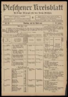 Pleschener Kreisblatt: Amtlicher Anzeiger f&uuml;r den Kreis Pleschen 1908.04.29 Jg.56 Nr35