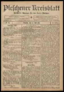 Pleschener Kreisblatt: Amtlicher Anzeiger f&uuml;r den Kreis Pleschen 1908.05.23 Jg.56 Nr42