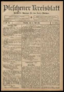 Pleschener Kreisblatt: Amtlicher Anzeiger für den Kreis Pleschen 1908.05.23 Jg.56 Nr42