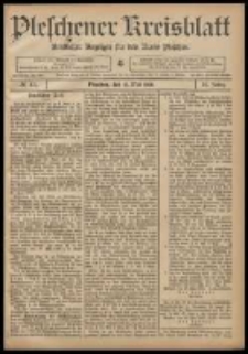 Pleschener Kreisblatt: Amtlicher Anzeiger für den Kreis Pleschen 1908.05.27 Jg.56 Nr43